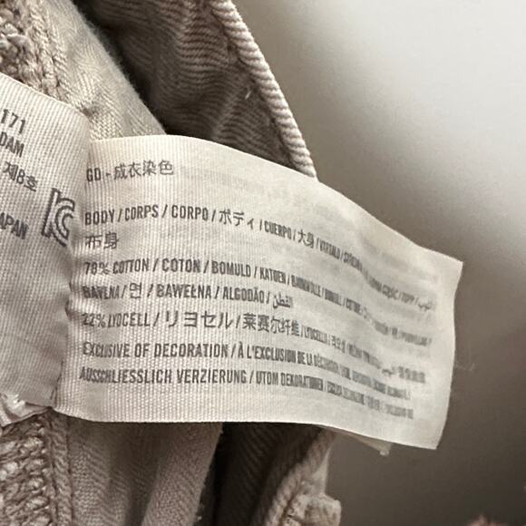 ABERCROMBIE & FITCH The Taper Jean High Rise Oat Taupe Sz 33/16S $98 {Q12} - Picture 6 of 6